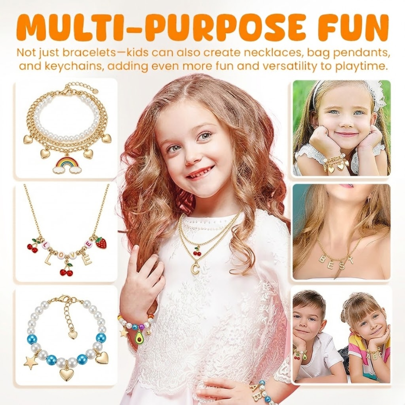 Handmade Jewelry DIY Children's Bracelet Set Bag