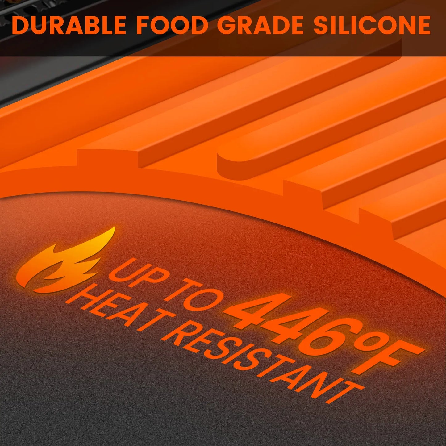Silicone Grill Side Shelf Mat – Heat Resistant BBQ Tool Organizer