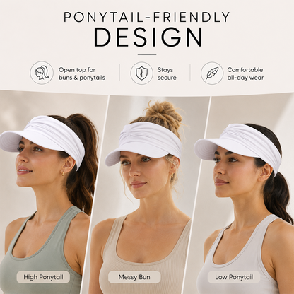 Women's UPF 50+ UV Protection Sun Visor Hat