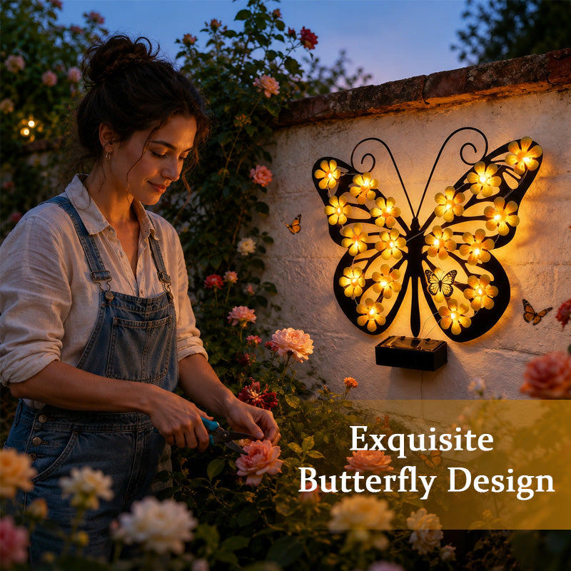 🦋 Solar Butterfly Garden Light