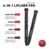 Black 4-in-1 Lip Liner 2pc