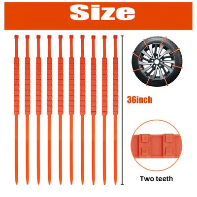 🔥2026Winter Hot Sale🔥Universal Reusable Anti-skid PE Tire Chains