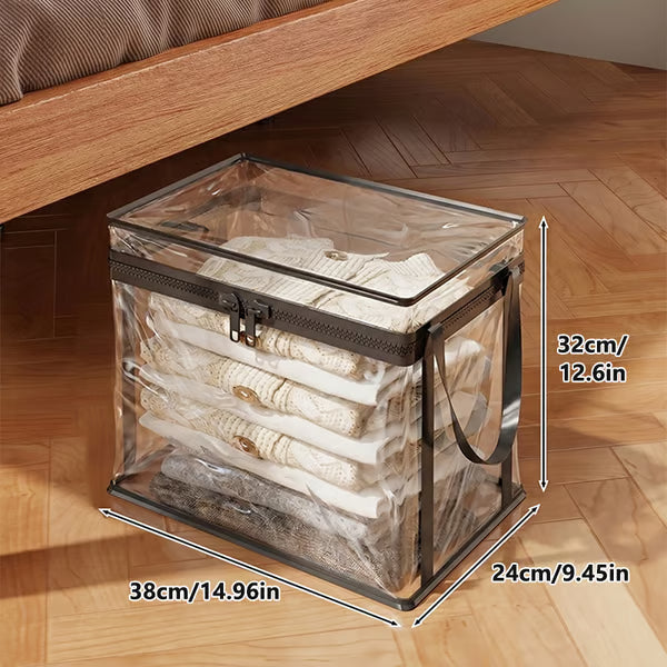 🎁Hot Sale 49% OFF📦Large Heavy-Duty Soft Thick Plastic Clear Storage Bag for Clothes, Moving & Storage