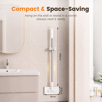 🔥50% OFF!! 🌟Flat Mop with Stainless Steel Handle, Come with Reusable Washable Mop Cloths