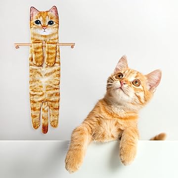 🎁 Early Christmas Sale 🎅 Funny Cat Hand Towels