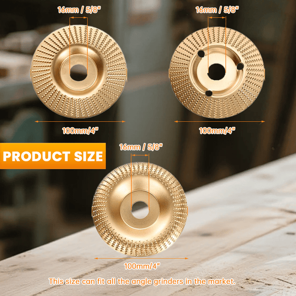 ⚡Hot Sales 69% OFF🔥Heavy-Duty Wood Carving Disc Set (3PCS)