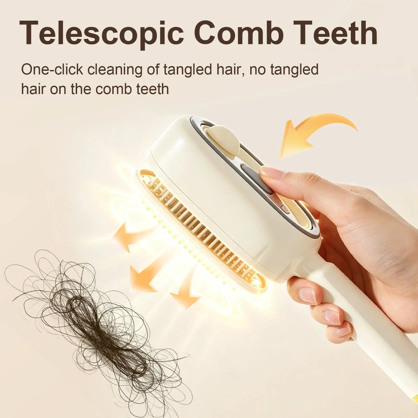 🔥Electric Spray Air Cushion Massage Hair Comb – Anti-Tangle & Essential Oil Mist Brush