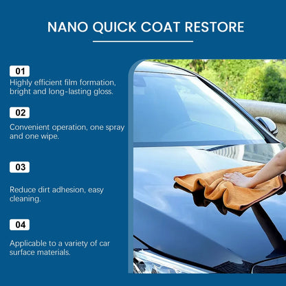 Automotive Nano Coating Repair Agent - With Dust and Water Repellent Properties - Long-lasting and Durable with Gloss, Suitable for Continuous Use