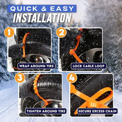🔥2026Winter Hot Sale🔥Universal Reusable Anti-skid PE Tire Chains