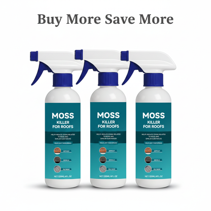 🌧️ Multi-Surface Roof Moss & Algae Cleaner Spray – Spray, Rinse, and Watch It Shine! 🏠✨ Tough on moss, gentle on plants – a cleaner roof in minutes. 🌿💧