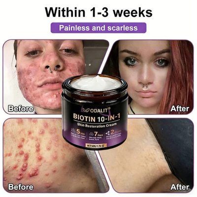 Made and Shipped from USA ✨ODALIT® Biotin 10-in-1 Skin Restoration Cream 🍀
