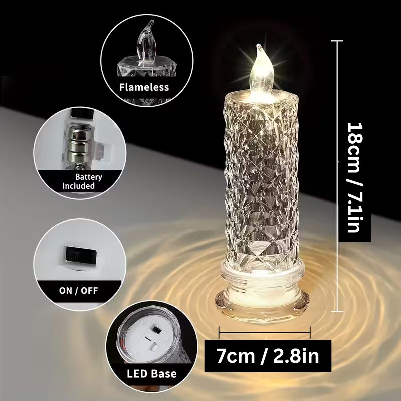 Crystal Candle Light – Romantic Glow,