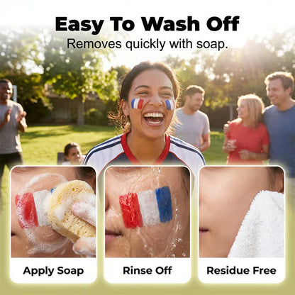 🔥BUY 1 GET 1 FREE🔥3 Color Flag Face Paint Stick for World Cup