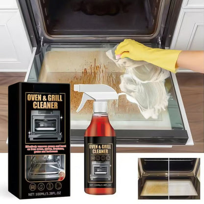 ✨ Oven & Grill Cleaner Spray – Dissolves Grease in 5 Mins, No Scrubbing & Eliminates Odors 🔥