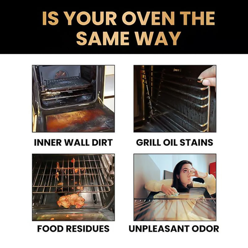 ✨ Oven & Grill Cleaner Spray – Dissolves Grease in 5 Mins, No Scrubbing & Eliminates Odors 🔥