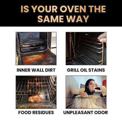 ✨ Oven & Grill Cleaner Spray – Dissolves Grease in 5 Mins, No Scrubbing & Eliminates Odors 🔥