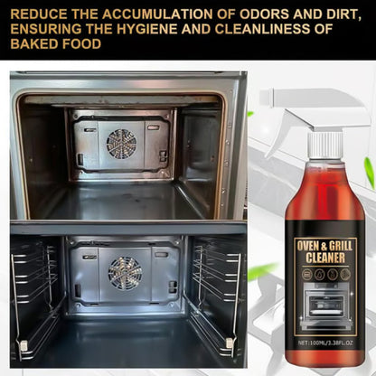 ✨ Oven & Grill Cleaner Spray – Dissolves Grease in 5 Mins, No Scrubbing & Eliminates Odors 🔥