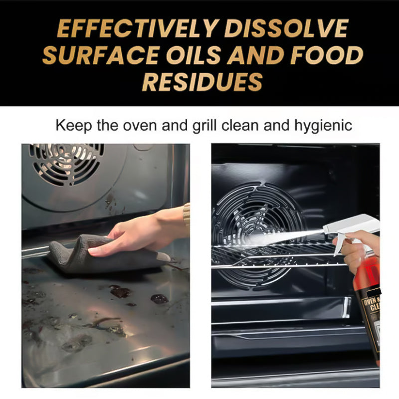 ✨ Oven & Grill Cleaner Spray – Dissolves Grease in 5 Mins, No Scrubbing & Eliminates Odors 🔥