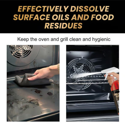 ✨ Oven & Grill Cleaner Spray – Dissolves Grease in 5 Mins, No Scrubbing & Eliminates Odors 🔥